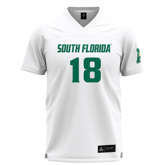 USF - NCAA Women's Lacrosse : Natalie Kelly - White Lacrosse Jersey -0