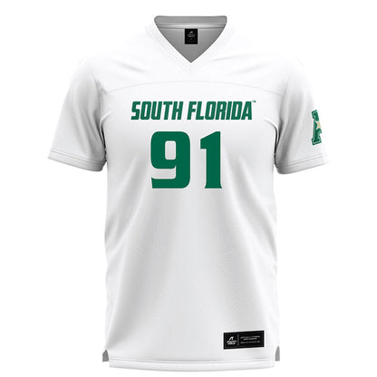 USF - NCAA Women's Lacrosse : Kalina "KJ" Johnson - White Lacrosse Jersey -0