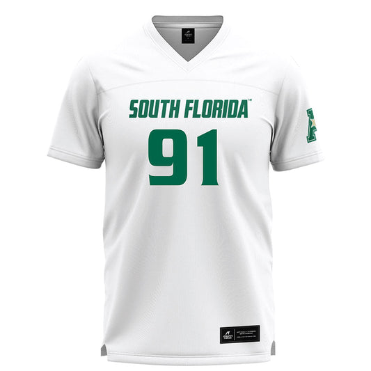 USF - NCAA Women's Lacrosse : Kalina "KJ" Johnson - White Lacrosse Jersey -0
