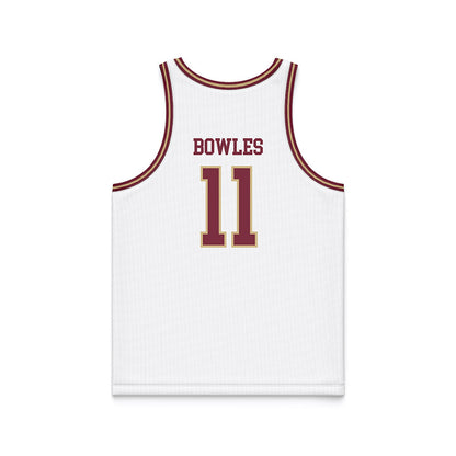 FSU - NCAA Women's Basketball : Sydney Bowles - White Basketball Jersey-1