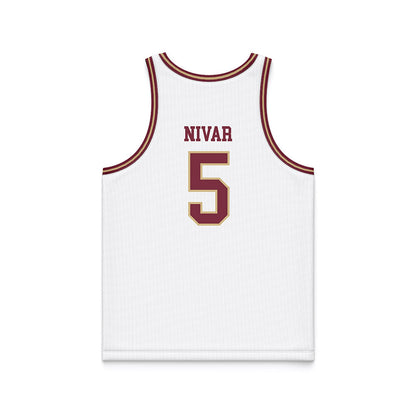 FSU - NCAA Women's Basketball : Jasmine Nivar - White Basketball Jersey-1