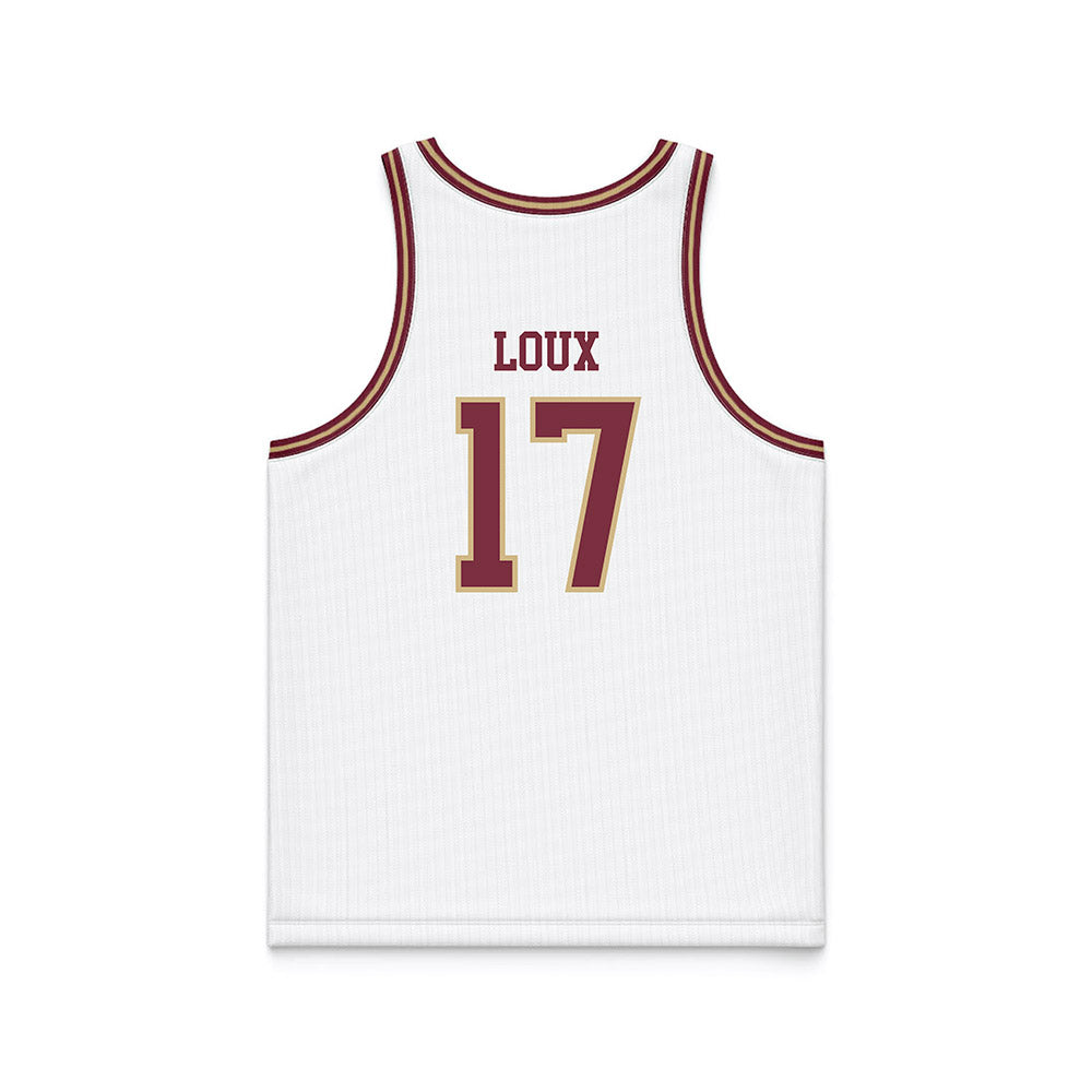 FSU - NCAA Women's Basketball : Kennedy Loux - White Basketball Jersey-1