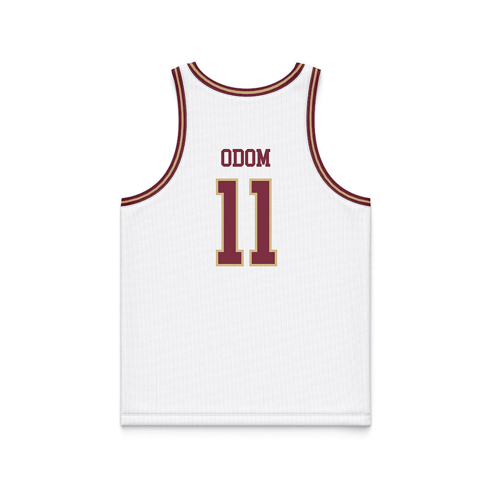 FSU - NCAA Women's Basketball : Melissa Odom - White Basketball Jersey-1