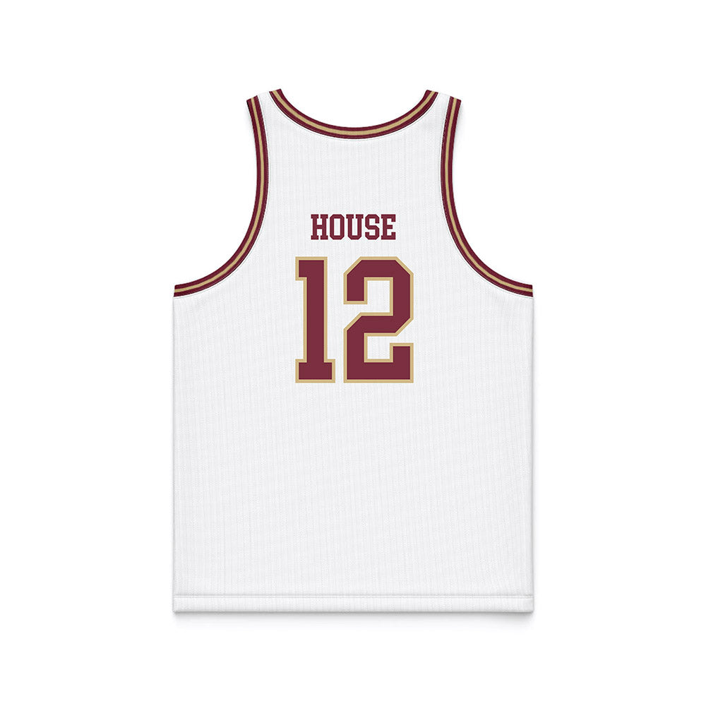 FSU - NCAA Men's Basketball : Tom House - White Basketball Jersey-1