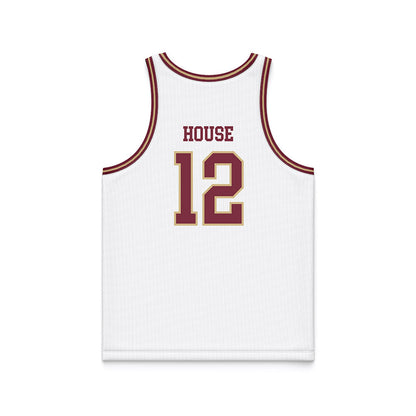 FSU - NCAA Men's Basketball : Tom House - White Basketball Jersey-1