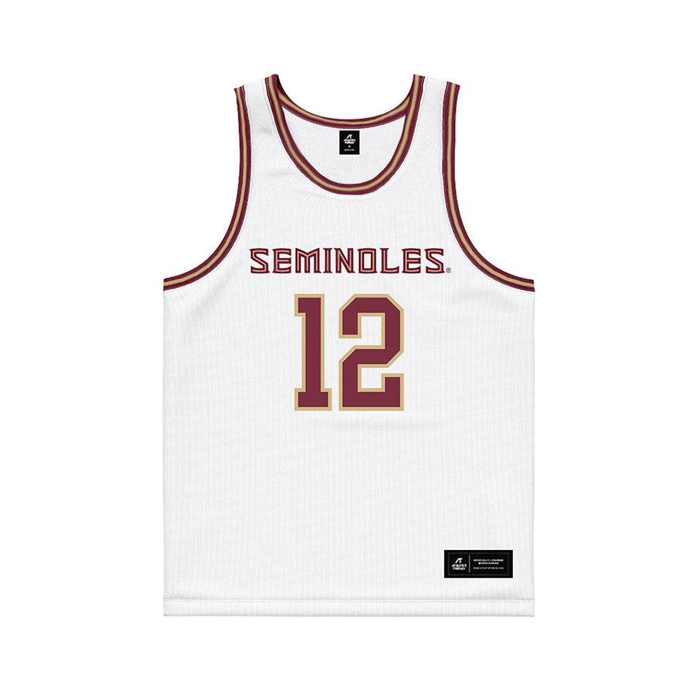 FSU - NCAA Men's Basketball : Tom House - White Basketball Jersey-0