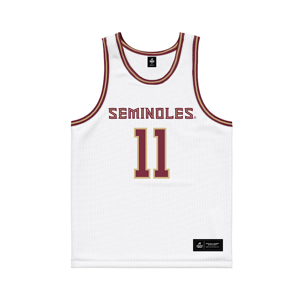 FSU - NCAA Women's Basketball : Melissa Odom - White Basketball Jersey-0