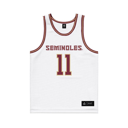 FSU - NCAA Women's Basketball : Melissa Odom - White Basketball Jersey-0