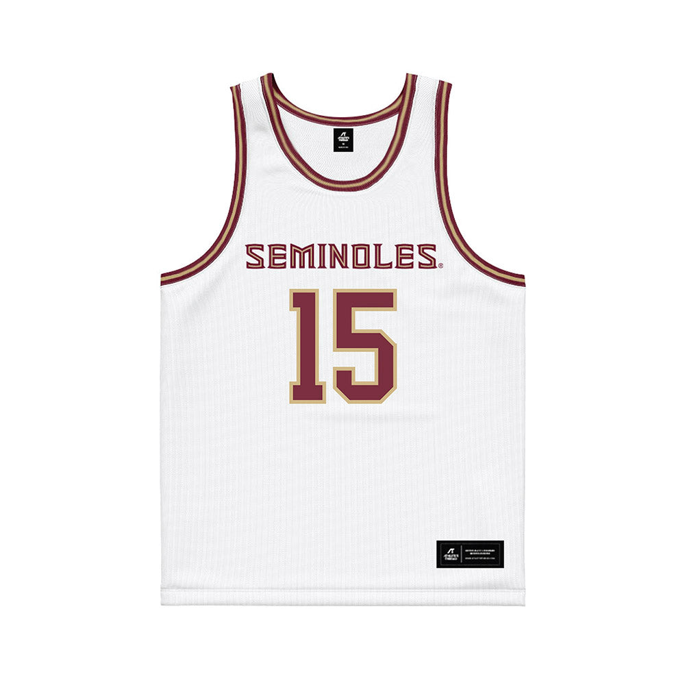 FSU - NCAA Women's Basketball : Sole Williams - White Basketball Jersey-0