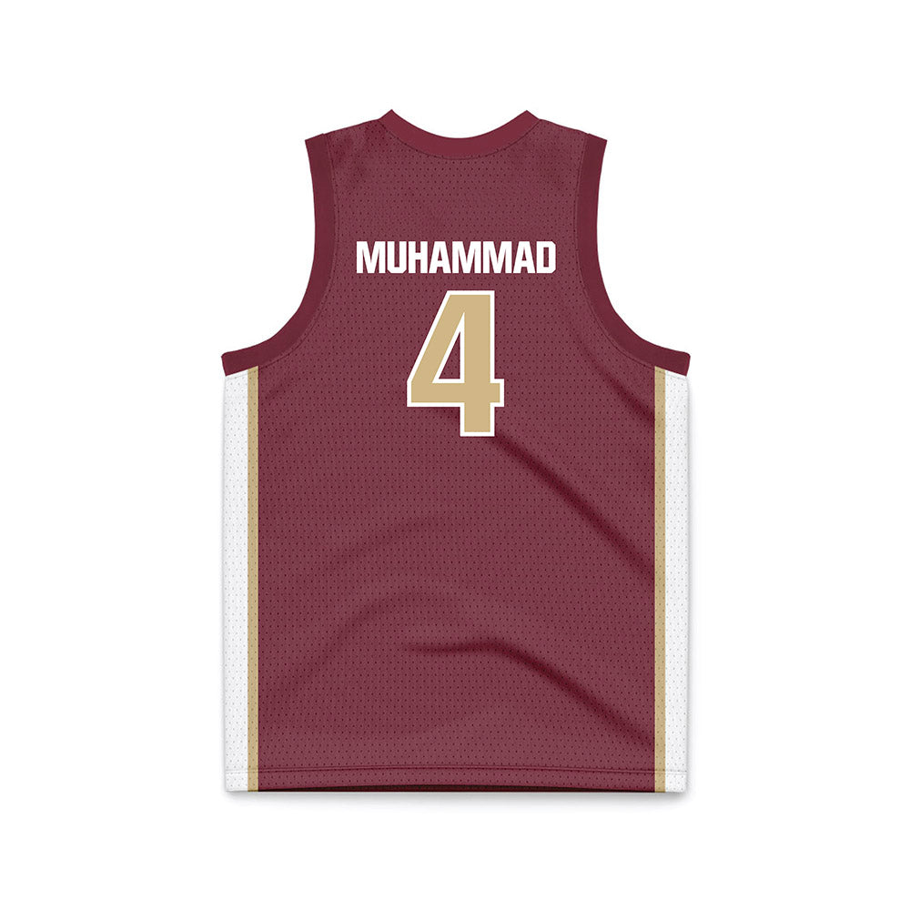 FSU - NCAA Men's Basketball : Shahid Muhammad - Garnet Basketball Jersey-1