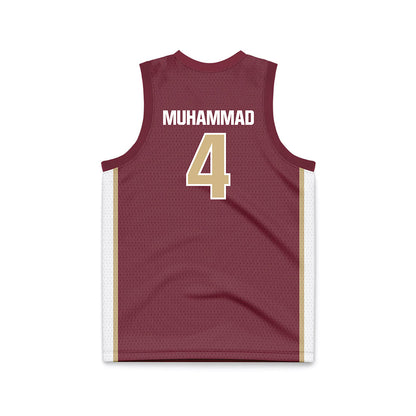 FSU - NCAA Men's Basketball : Shahid Muhammad - Garnet Basketball Jersey-1