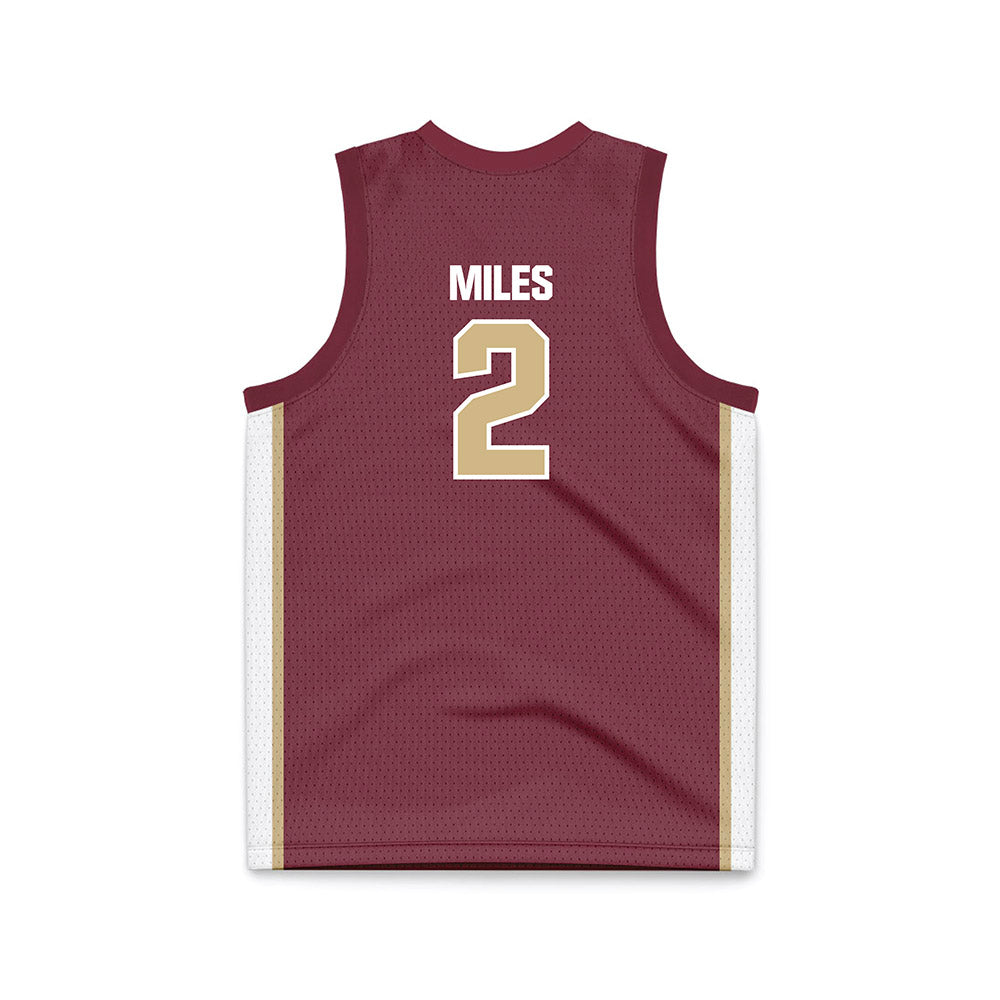 FSU - NCAA Men's Basketball : Cam Miles - Garnet Basketball Jersey-1