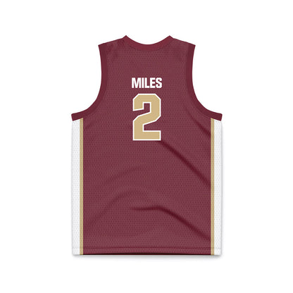 FSU - NCAA Men's Basketball : Cam Miles - Garnet Basketball Jersey-1