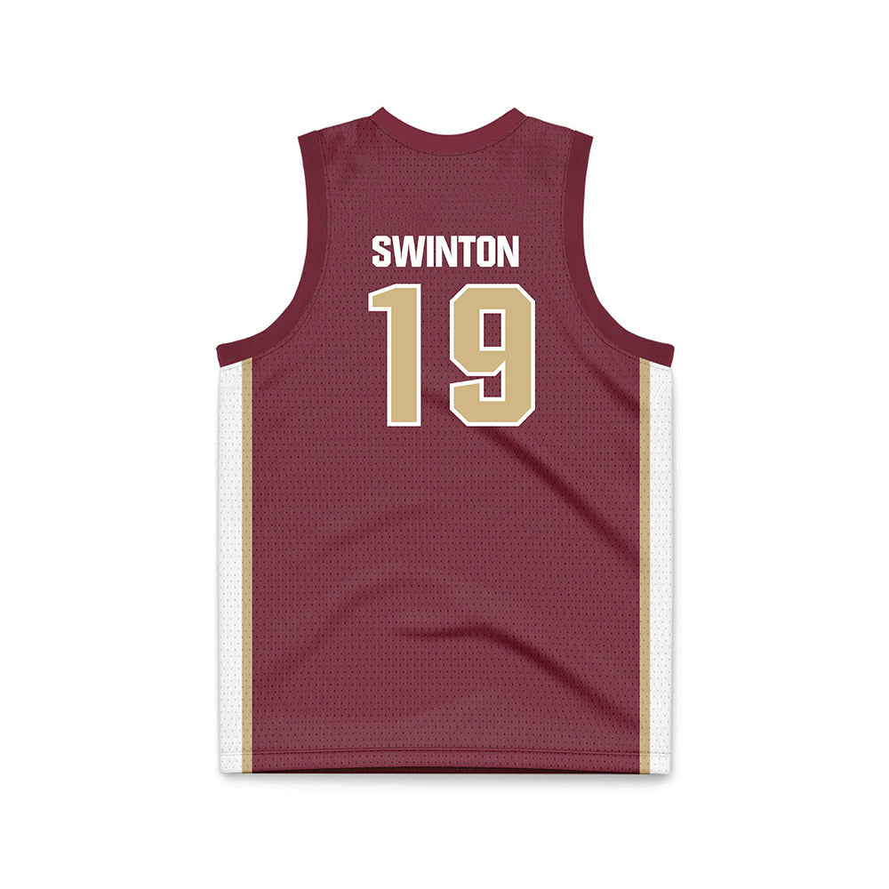 FSU - NCAA Men's Basketball : AJ Swinton - Garnet Basketball Jersey-1