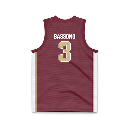 FSU - NCAA Men's Basketball : Thomas Bassong - Garnet Basketball Jersey-1