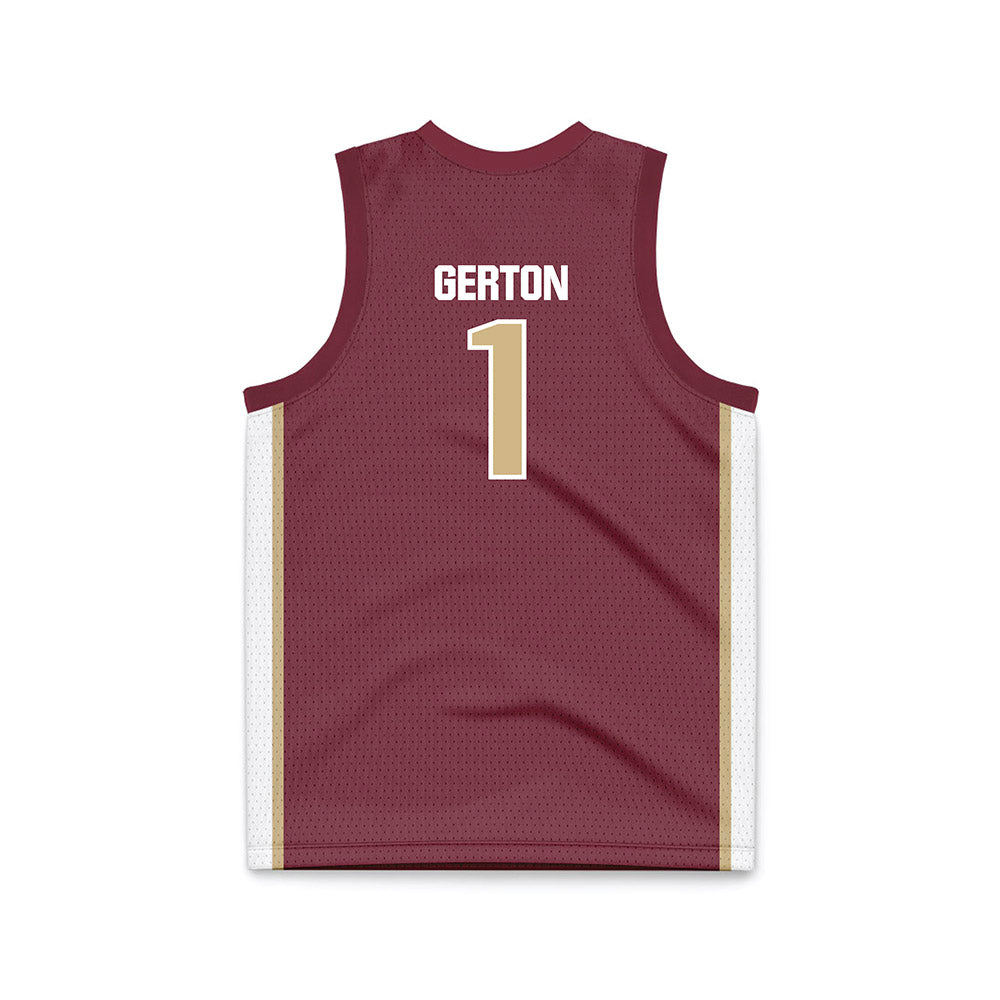 FSU - NCAA Women's Basketball : Mari Gerton - Garnet Basketball Jersey-1