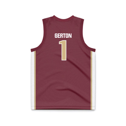 FSU - NCAA Women's Basketball : Mari Gerton - Garnet Basketball Jersey-1