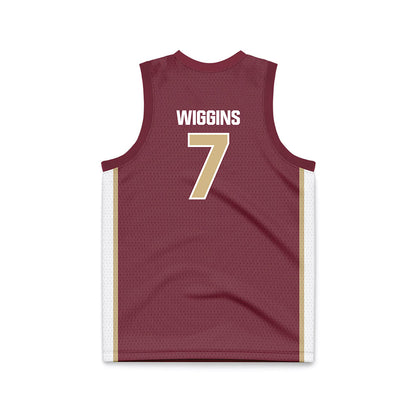 FSU - NCAA Men's Basketball : Chauncey Wiggins - Garnet Basketball Jersey-1