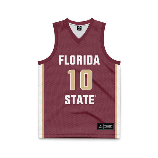 FSU - NCAA Men's Basketball : Lajae Jones - Garnet Basketball Jersey-0