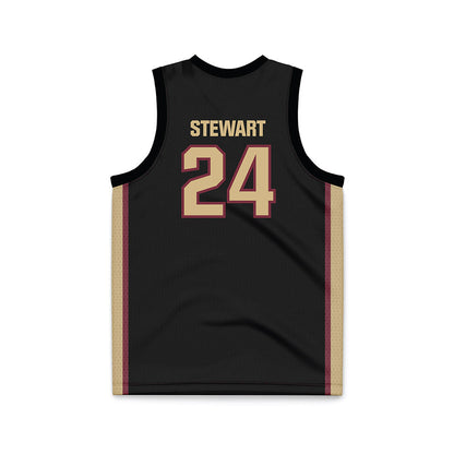 FSU - NCAA Women's Basketball : Morgan Stewart - Black Basketball Jersey-1