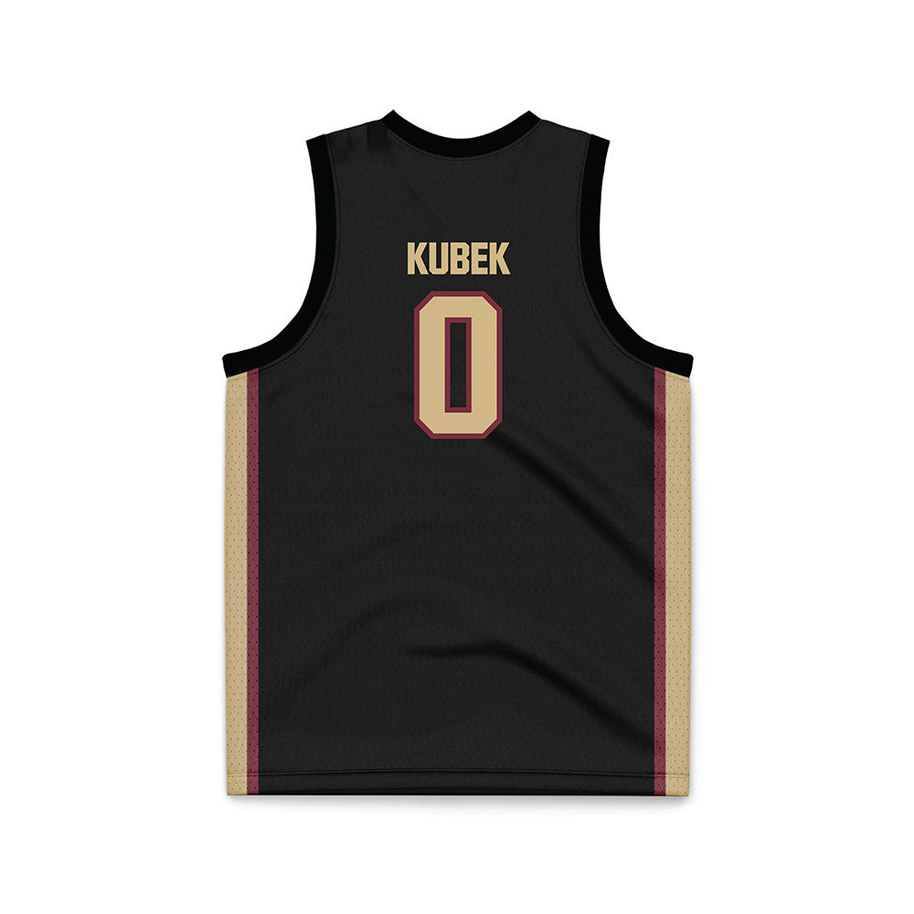 FSU - NCAA Women's Basketball : Allorie Kubek - Black Basketball Jersey-1