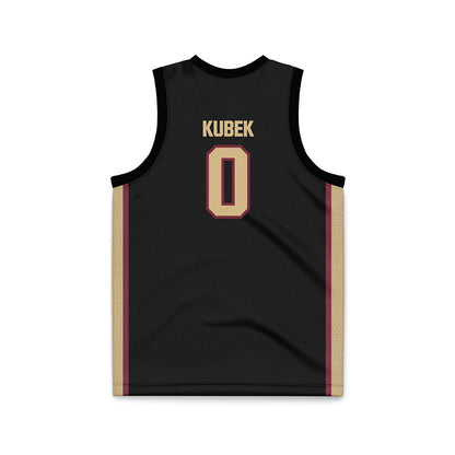 FSU - NCAA Women's Basketball : Allorie Kubek - Black Basketball Jersey-1