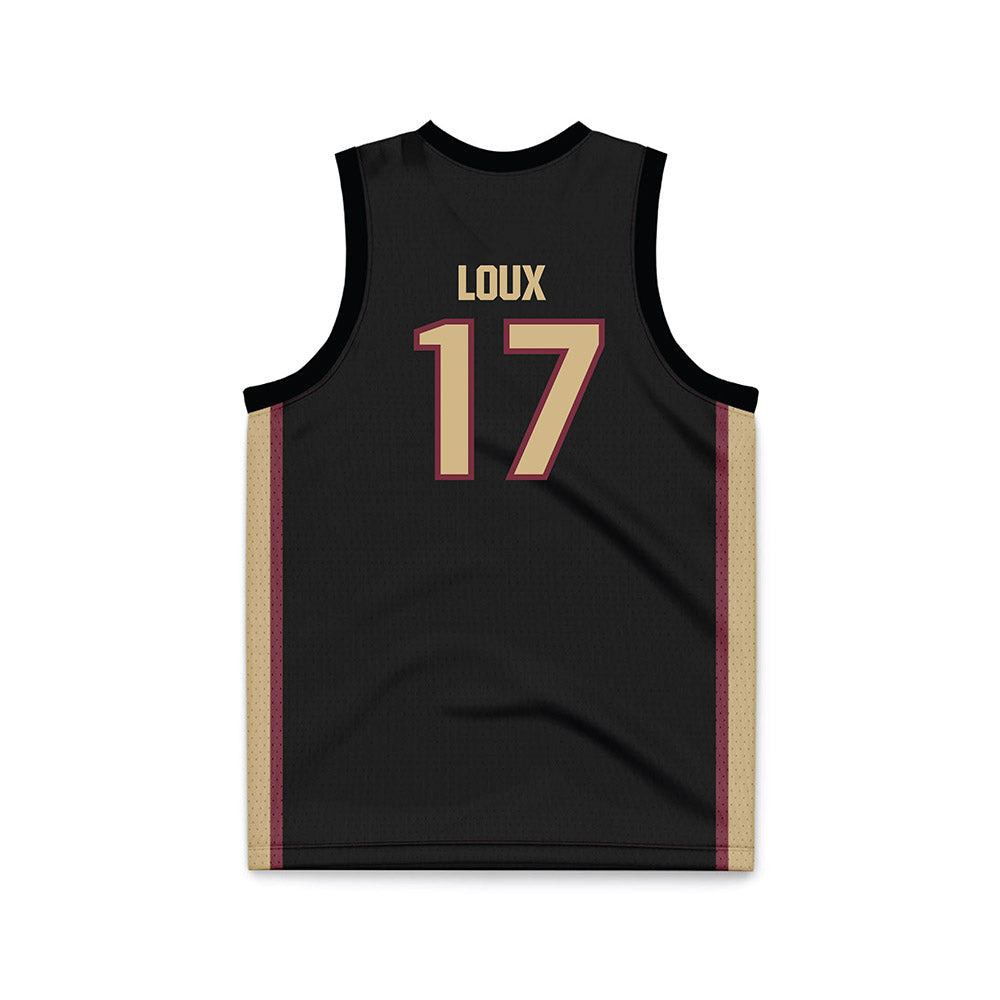 FSU - NCAA Women's Basketball : Kennedy Loux - Black Basketball Jersey-1