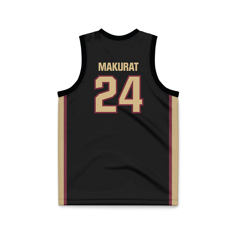FSU - NCAA Women's Basketball : Agata Makurat - Black Basketball Jersey-1