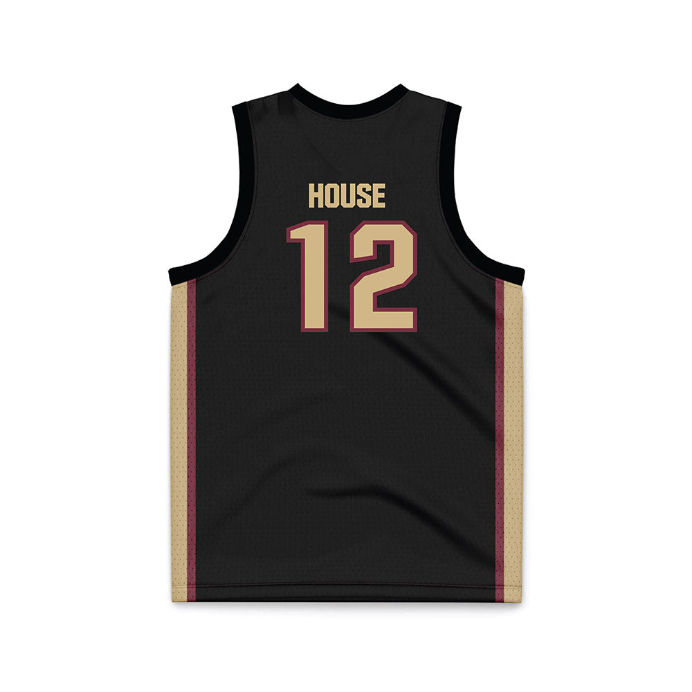 FSU - NCAA Men's Basketball : Tom House - Black Basketball Jersey-1