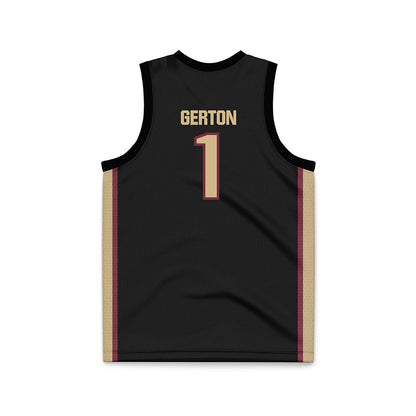 FSU - NCAA Women's Basketball : Mari Gerton - Black Basketball Jersey-1