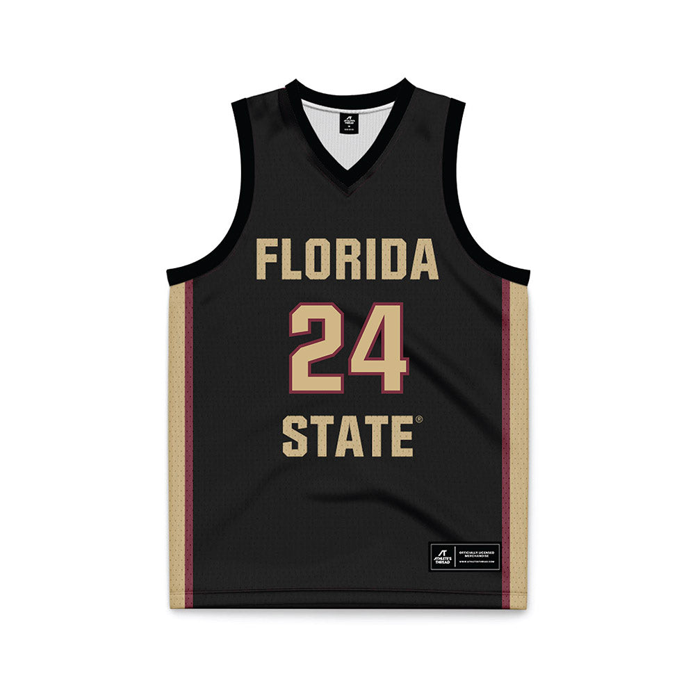 FSU - NCAA Women's Basketball : Agata Makurat - Black Basketball Jersey-0