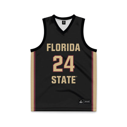 FSU - NCAA Women's Basketball : Agata Makurat - Black Basketball Jersey-0