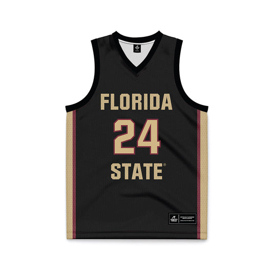 FSU - NCAA Women's Basketball : Agata Makurat - Black Basketball Jersey-0