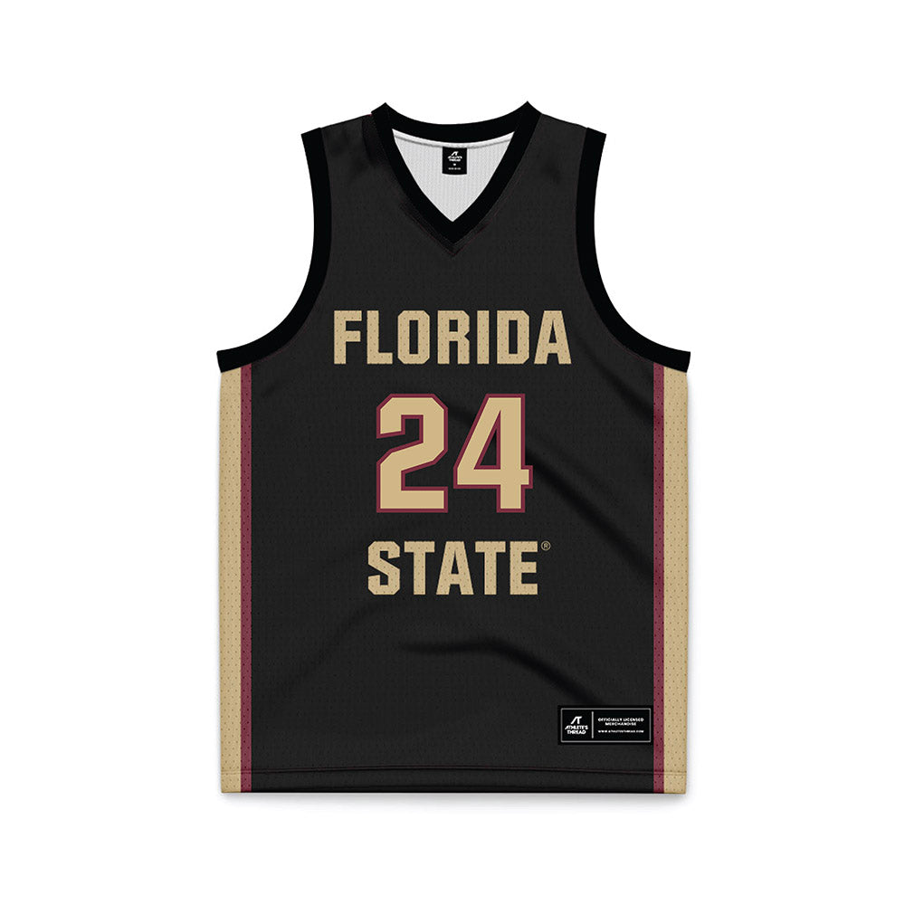 FSU - NCAA Women's Basketball : Agata Makurat - Black Basketball Jersey-0