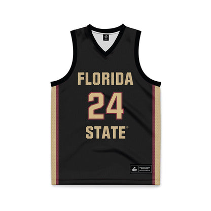 FSU - NCAA Women's Basketball : Agata Makurat - Black Basketball Jersey-0