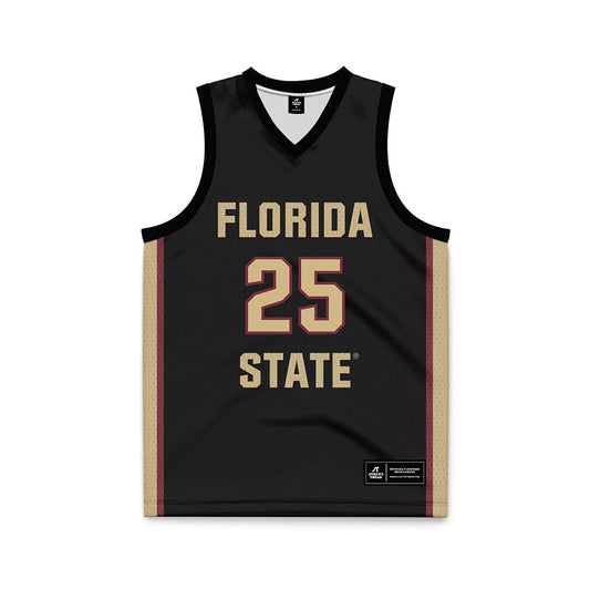 FSU - NCAA Women's Basketball : Ice Brady - Black Basketball Jersey-0