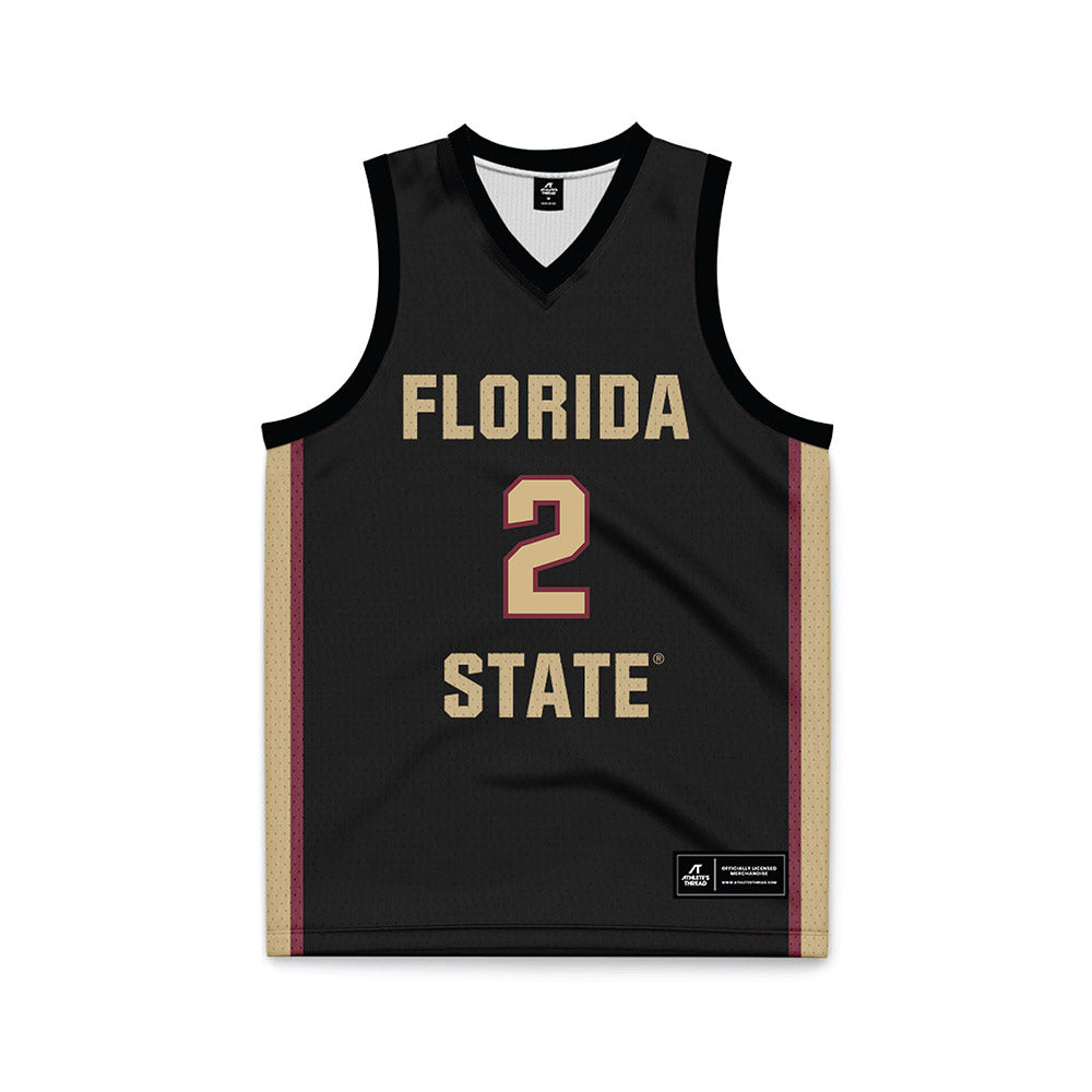 FSU - NCAA Women's Basketball : Amaya Bonner - Black Basketball Jersey-0
