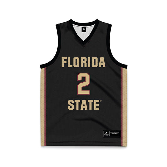 FSU - NCAA Women's Basketball : Amaya Bonner - Black Basketball Jersey-0