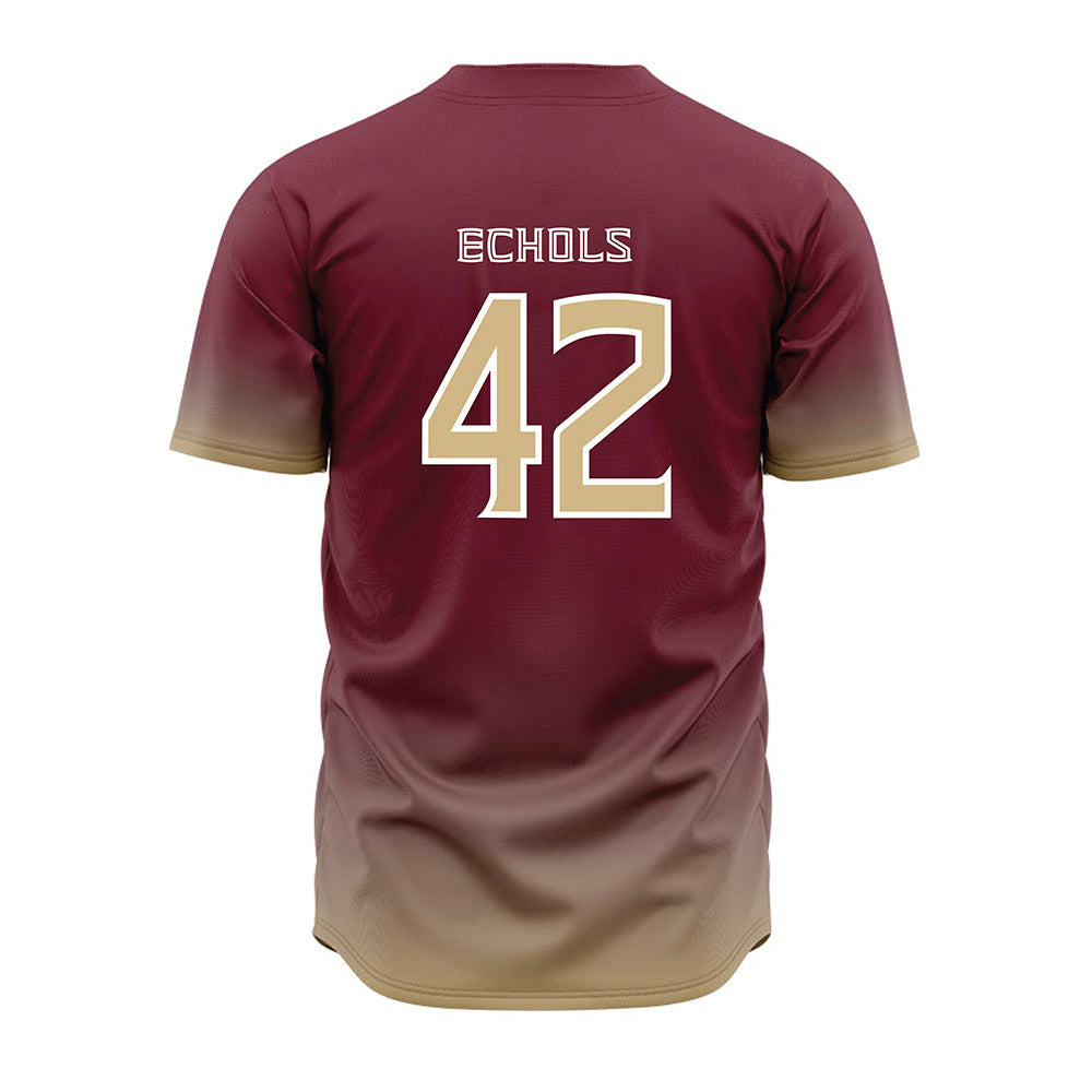 FSU - NCAA Baseball : Jake Echols - Garnet Jersey-1