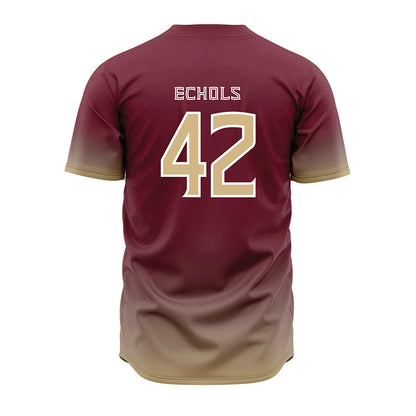 FSU - NCAA Baseball : Jake Echols - Garnet Jersey-1