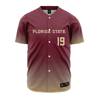 FSU - NCAA Baseball : John Abraham - Garnet Jersey-0