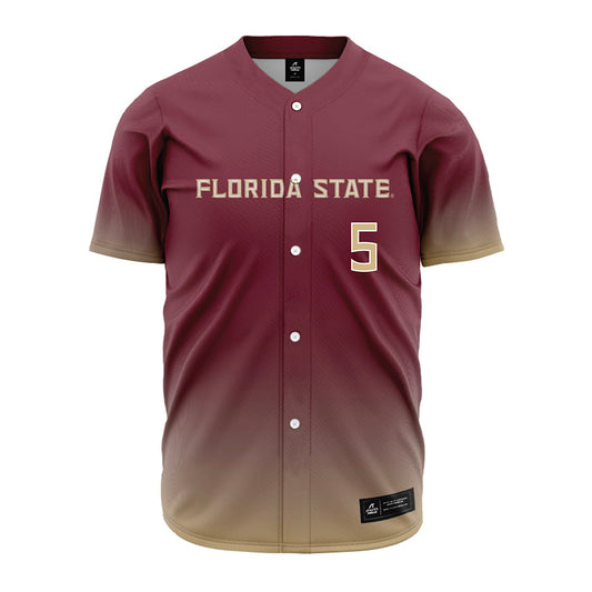 FSU - NCAA Baseball : Gabe Fraser - Garnet Jersey-0