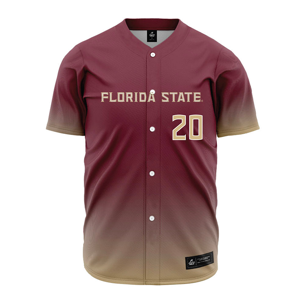 FSU - NCAA Baseball : Genson Veras - Garnet Jersey-0