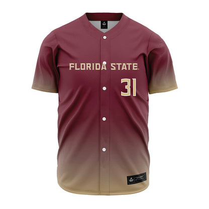 FSU - NCAA Baseball : Braxton Varnes - Garnet Jersey-0
