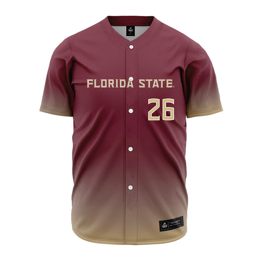 FSU - NCAA Baseball : Eli Putnam - Garnet Jersey-0