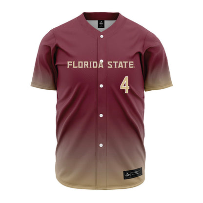 FSU - NCAA Baseball : Cal Fisher - Garnet Jersey-0