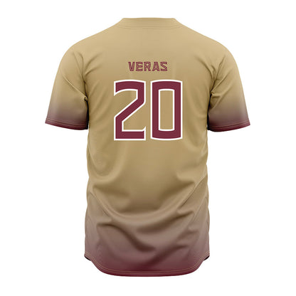 FSU - NCAA Baseball : Genson Veras - Cream Jersey-1