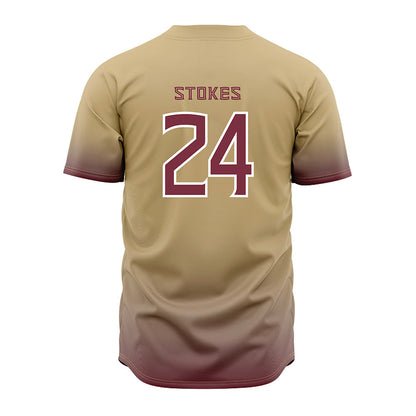 FSU - NCAA Baseball : Cole Stokes - Cream Jersey-1