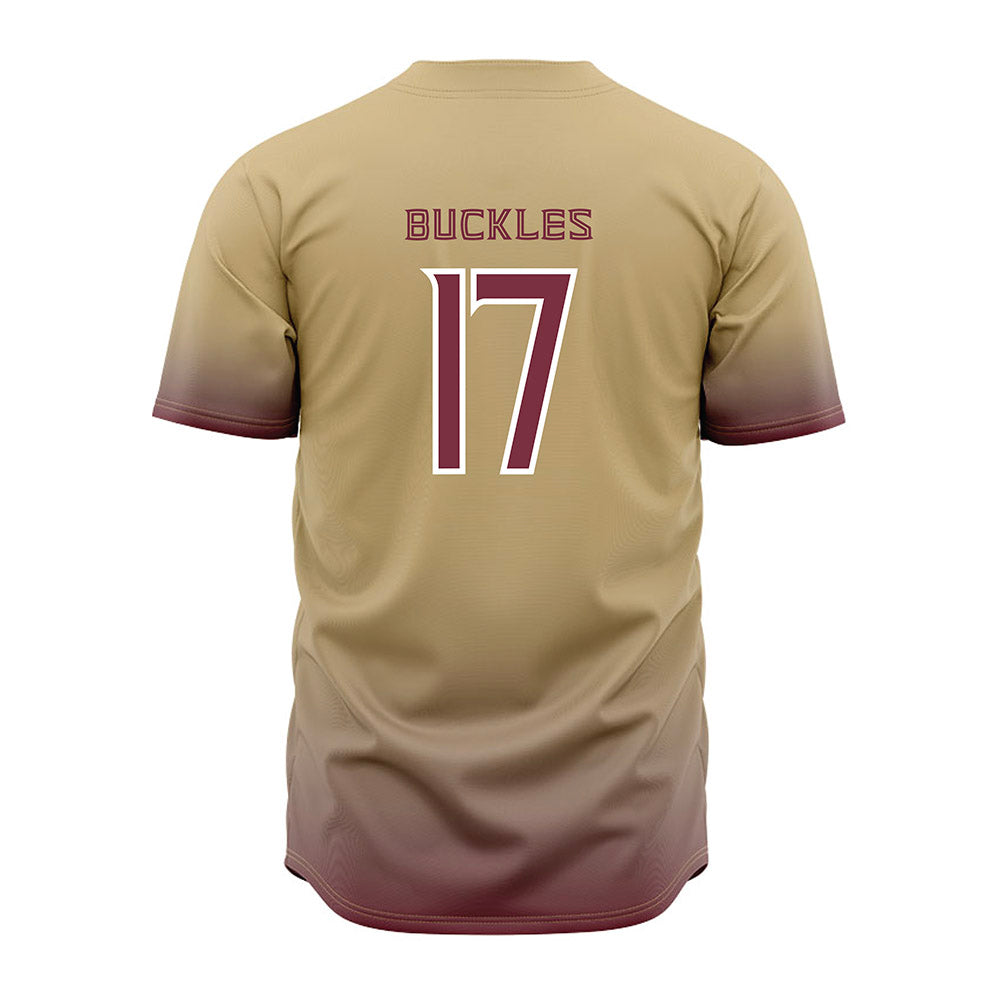 FSU - NCAA Baseball : Charlie Buckles - Cream Jersey-1