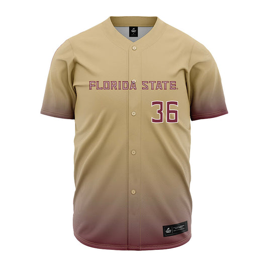 FSU - NCAA Baseball : Mookie Rodriguez - Cream Jersey-0